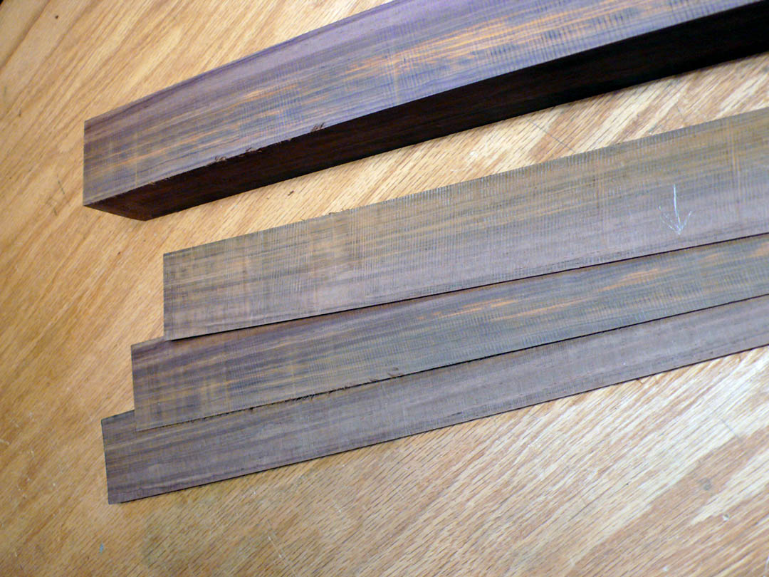 Cutting rosewood veneer